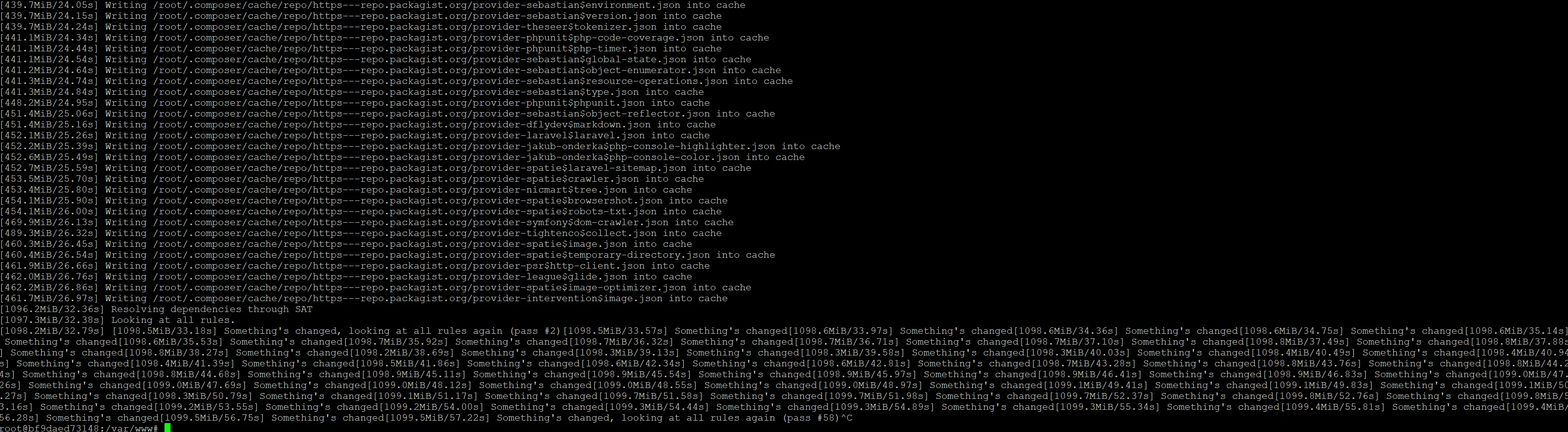 composer something's changed 진행 안됨.